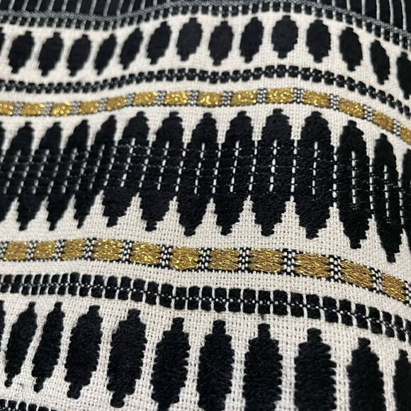 Judith March Jacquard High Neck Shift Dress in Black / Gold Sz Small - Picture 10 of 12
